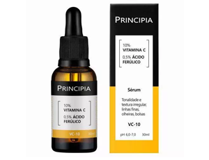 Sérum com 10% de Vitamina C e 0,5% de Ácido Ferúlico Principia